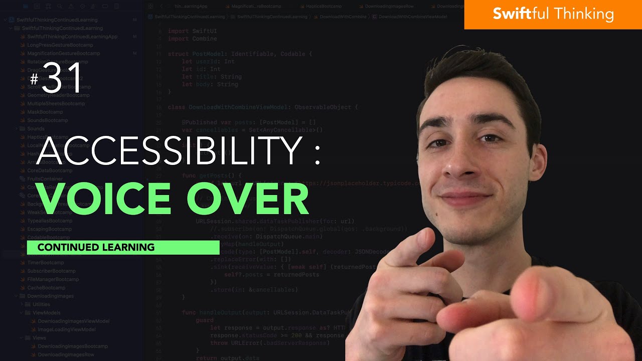 Доступность в Swift: закадровый голос | Продолжение обучения #31