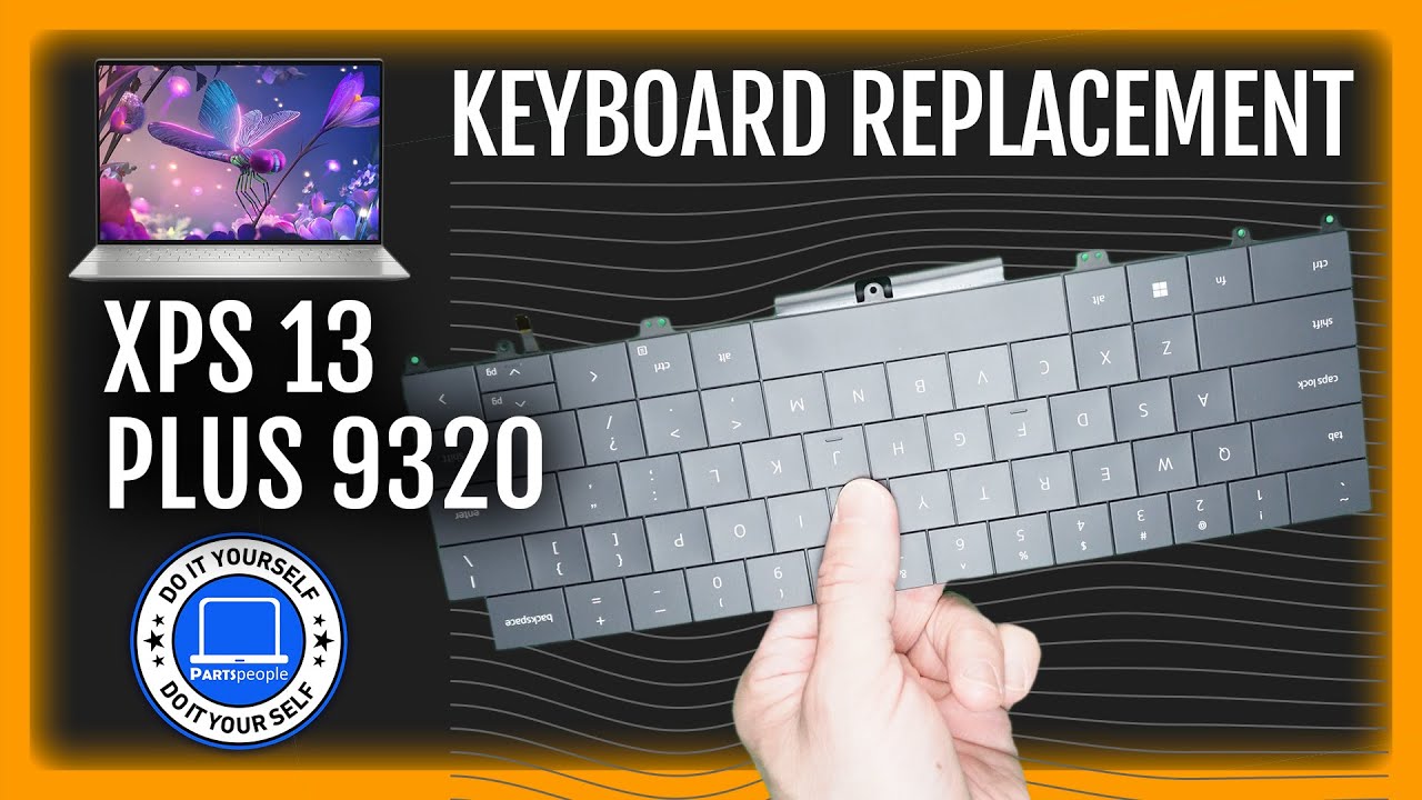 Как заменить клавиатуру | Dell XPS 13 Plus 9320