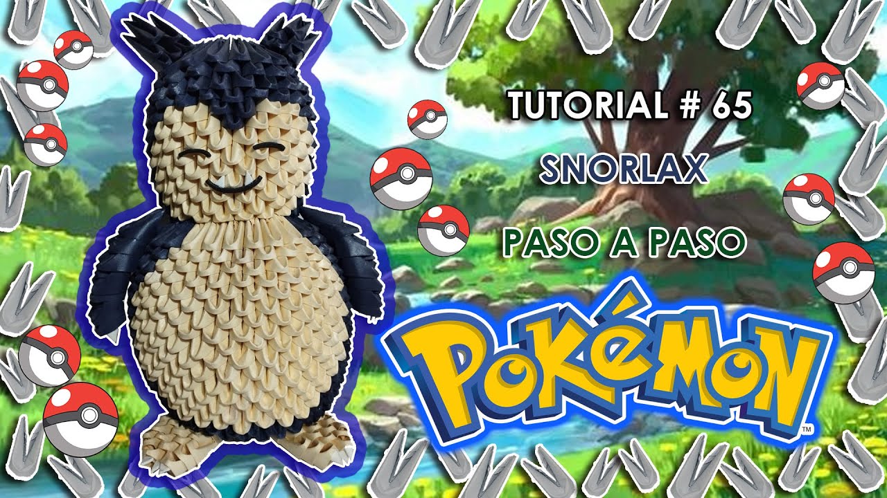 ¿Cómo hacer a SNORLAX 💙 en Origami3D ?✂️| Pokémon💥| Tutorial paso a paso✨| Priztiños Origami3D⭐