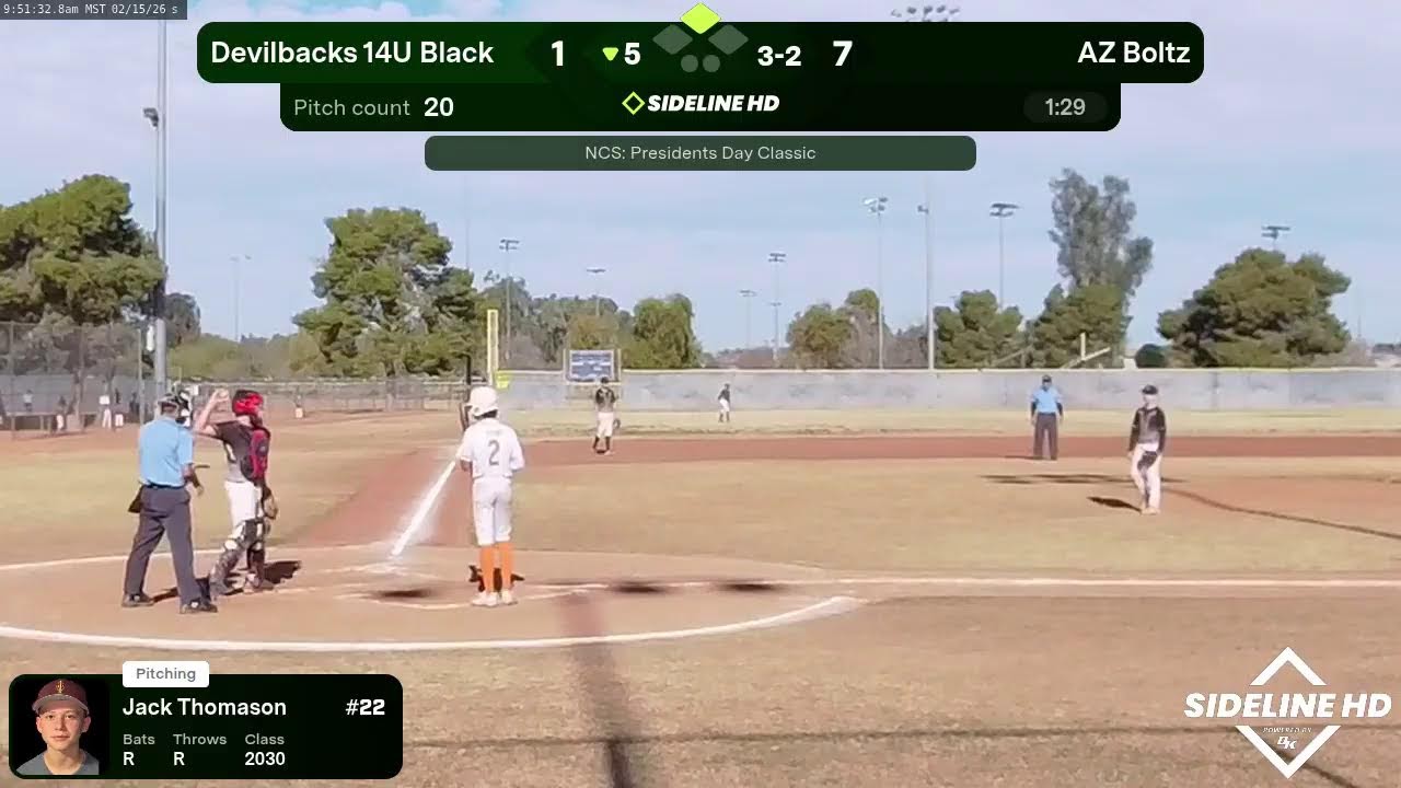 Devilbacks 14U Black @ AZ Boltz (2026.02.15)