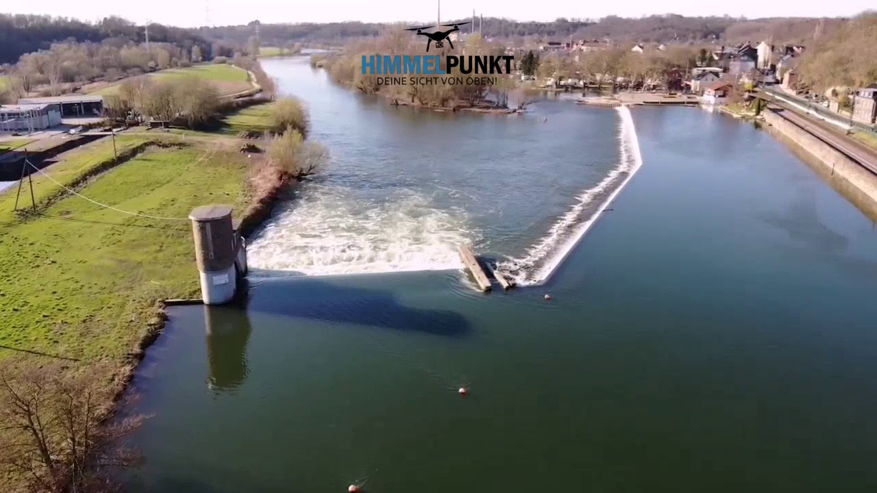 Schwimmbr&uuml;cke an der Ruhr in Bochum Dahlhausen