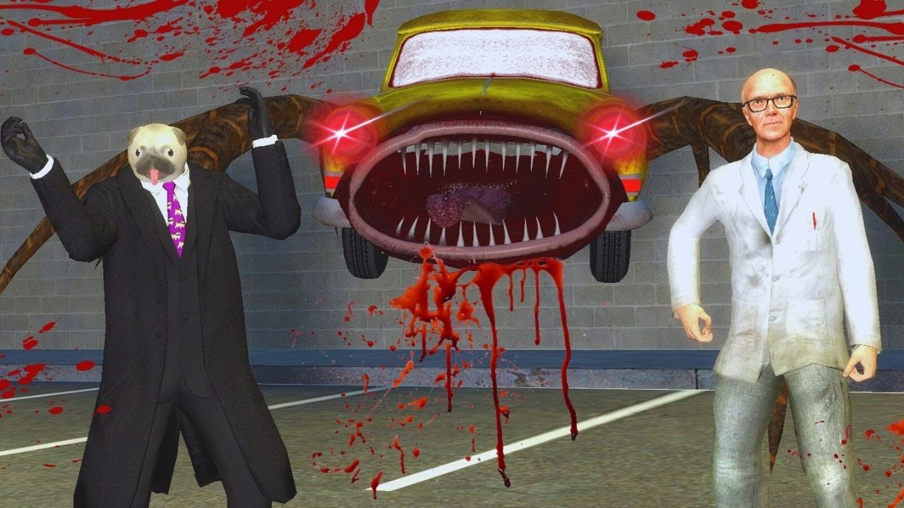 KANLI ARABA DENEY YAPTIM CANLANDI VE BANA SALDIRDI 😱 GARRY'S MOD