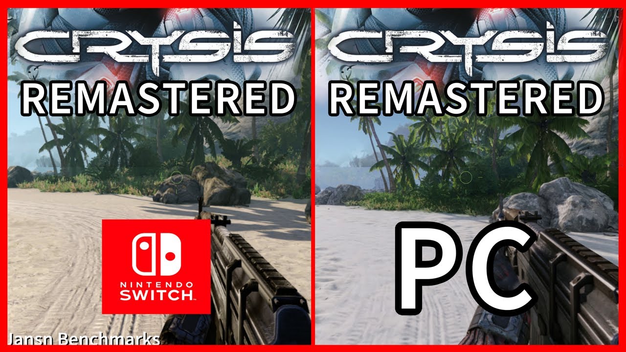Crysis Remastered Nintendo Switch VS Crysis Remastered PC | Graphics Comparison