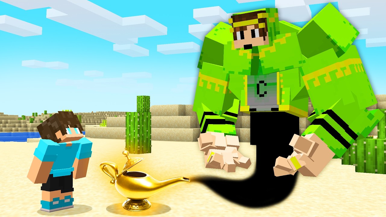 Я стал джинном лампы в Minecraft!