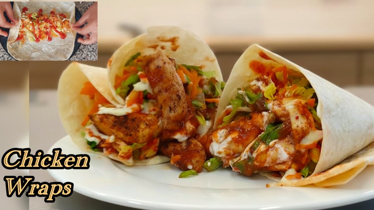 Juicy Chicken Wraps Recipe | Easy & Quick Homemade Chicken Wraps