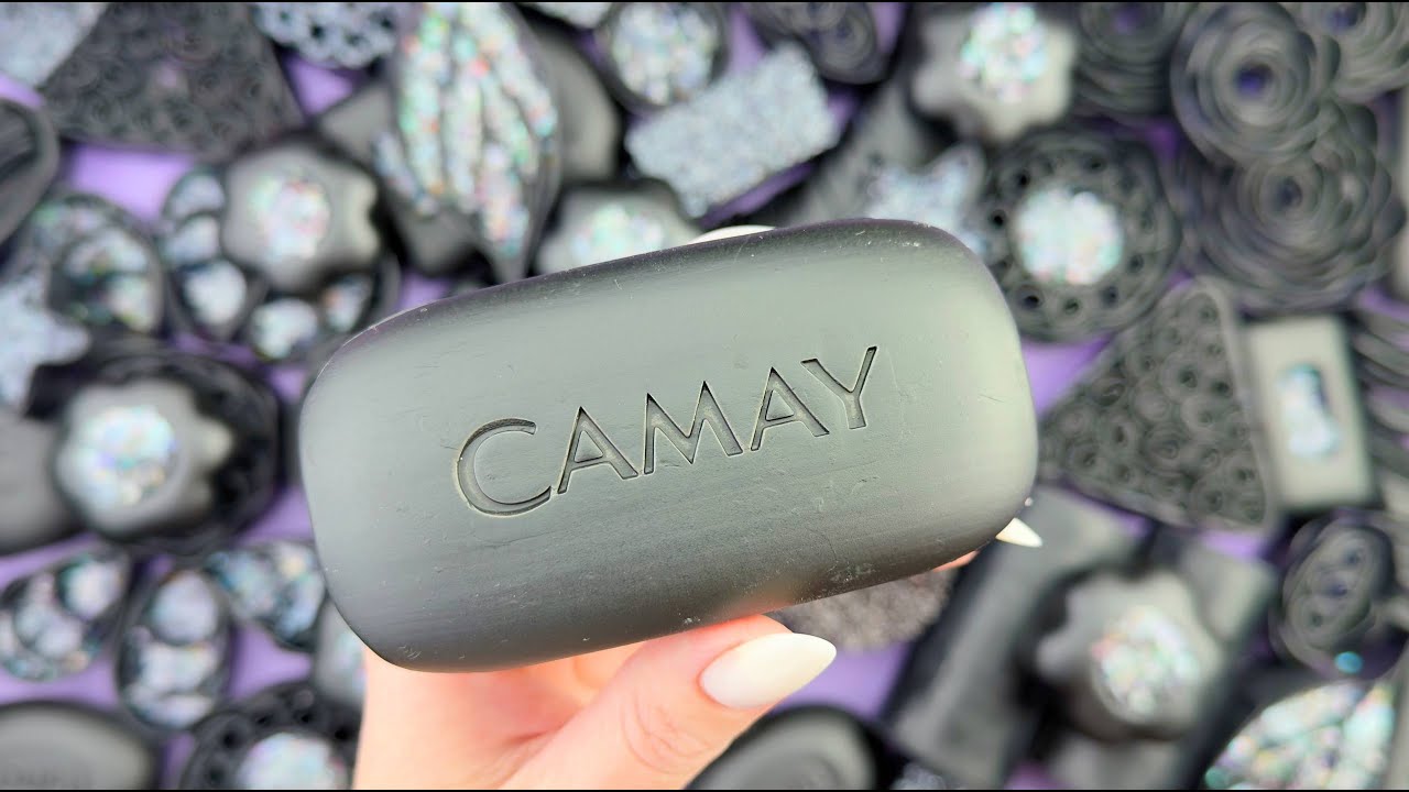 Relaxing ASMR Soap Art: Crushing Colorful Soap, Cutting cubes, and Creating with Glitter and Foam!