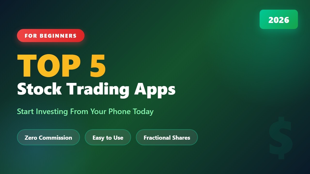 Top 5 Stock Trading Apps for Beginners 2026 | Best Mobile Investing Platforms