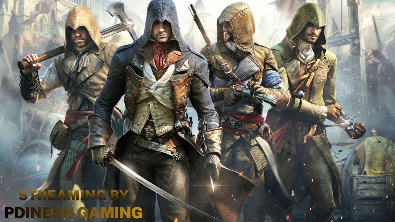 AC Unity Hindi LIVE Full Story Gameplay | PDINESH GAMING
