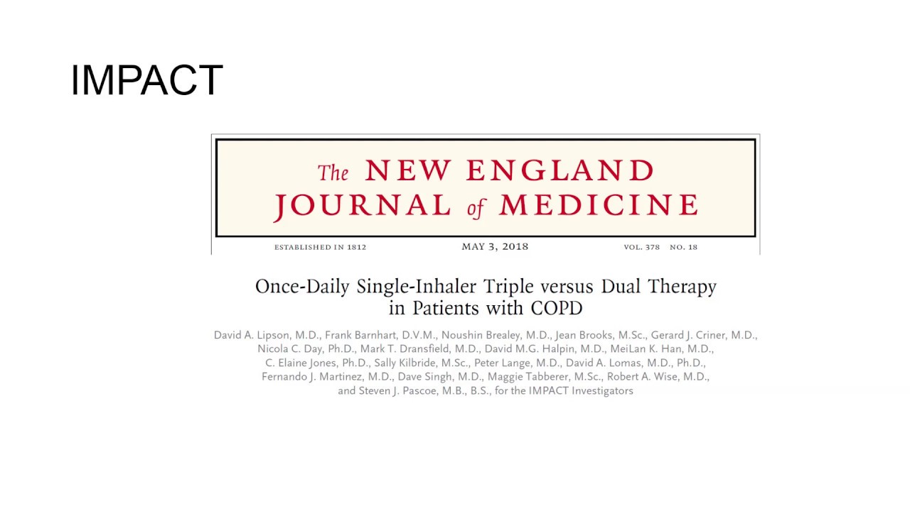 Journal Club December 2018: Dual vs Triple Inhaler Therapy COPD