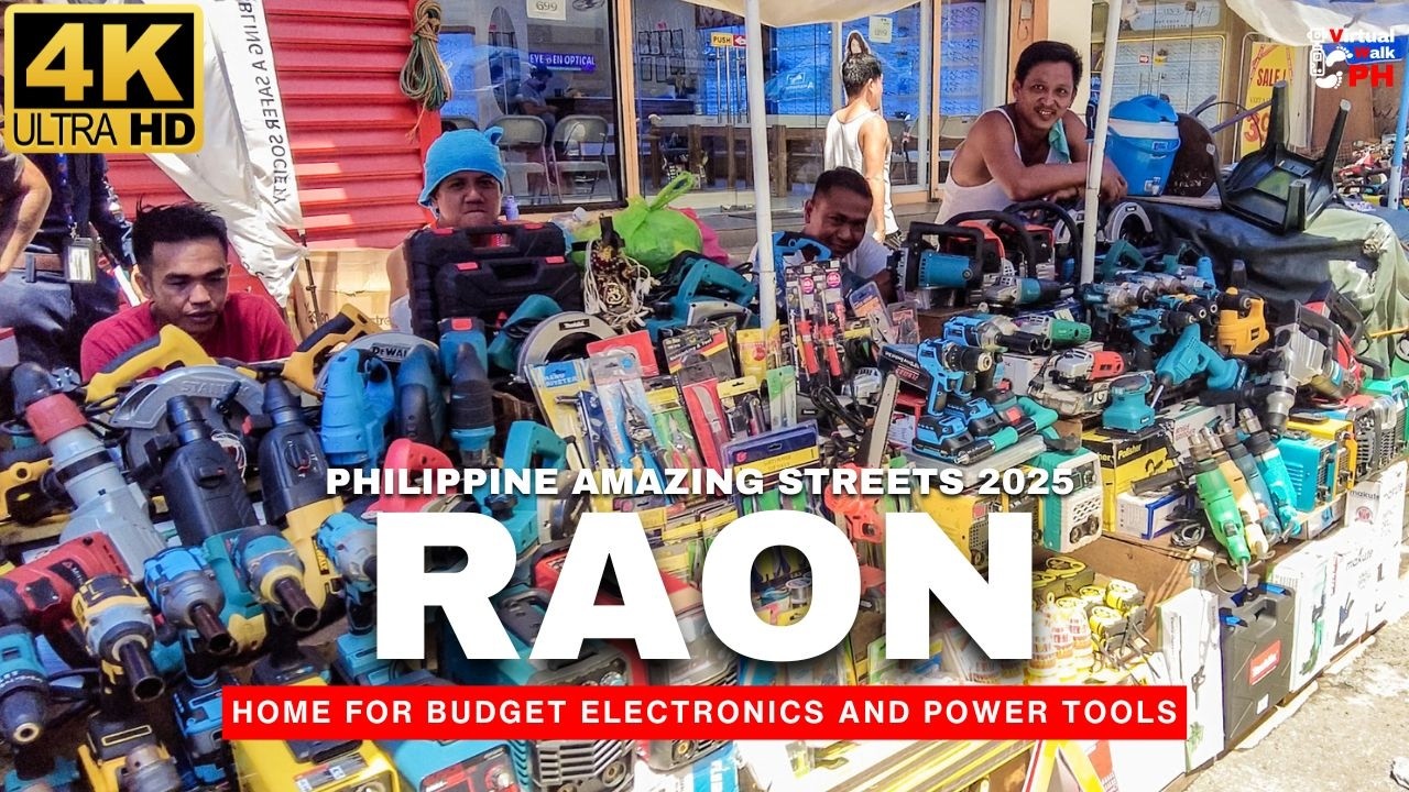 [4K] ICONIC RAON the Electronics Capital of the Philippines | Manila Streets Tour (2025)