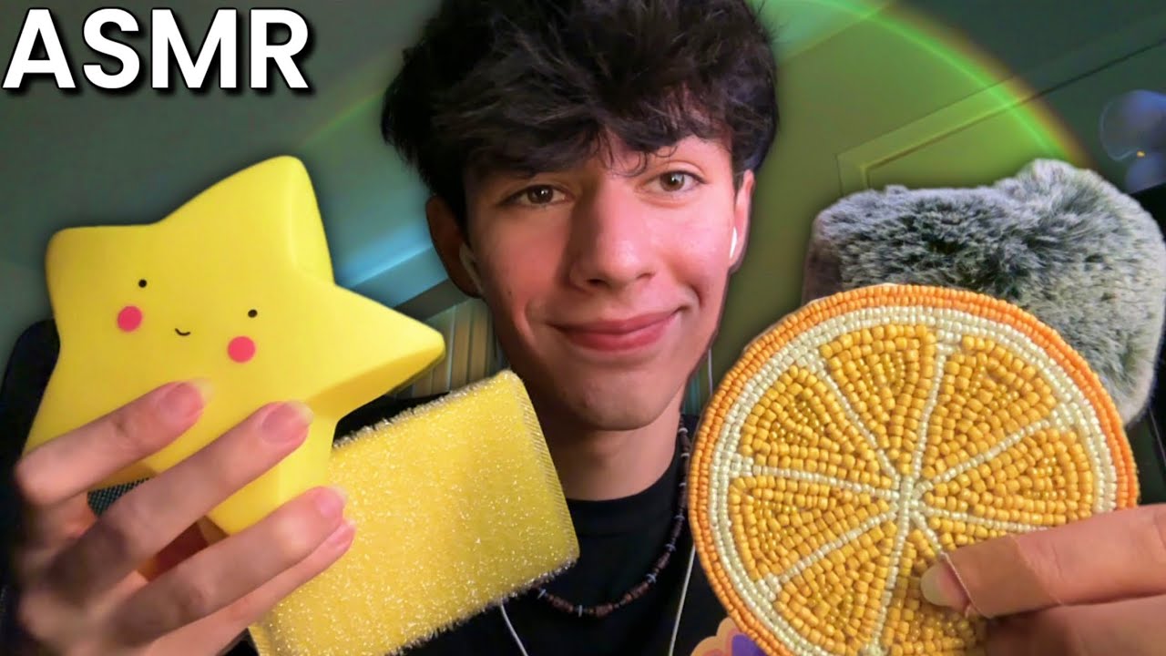 *ASMR* ⭐️Yellow Triggers ⭐️ Tapping & Scratching