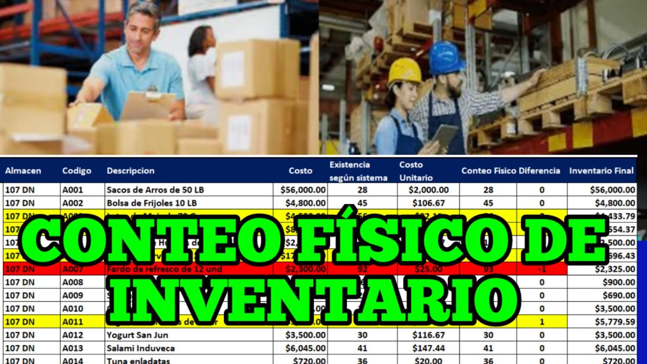 Cómo hacer un inventario físico de un almacén o negocio, cómo hacer conteo físico de inventario