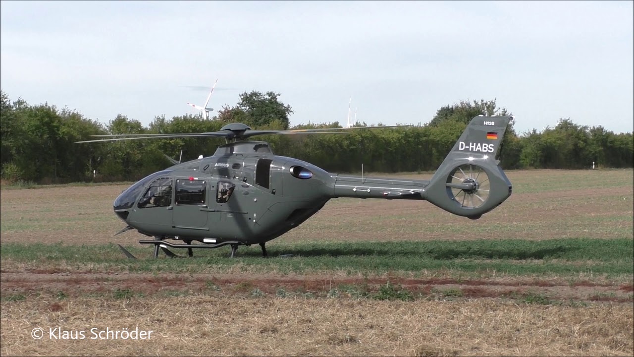Schneller Adler 2018 Eurocopter EC 135 Landung und Start