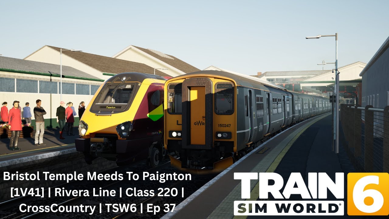 Bristol Temple Meads To Paignton [1V41] | Rivera Line | Class 220 | Cross-country | TSW6 | Ep 37