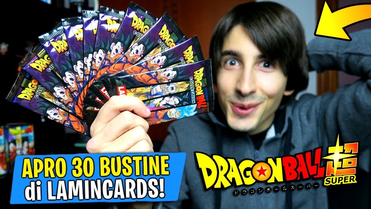 APRO 30 BUSTINE delle LAMINCARDS di DRAGON BALL! Spacchettamento Dragon Ball Collection 2019