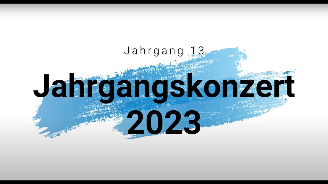 Jahrgangskonzert 2023 - OHG Springe - Abi-Jahrgang 23