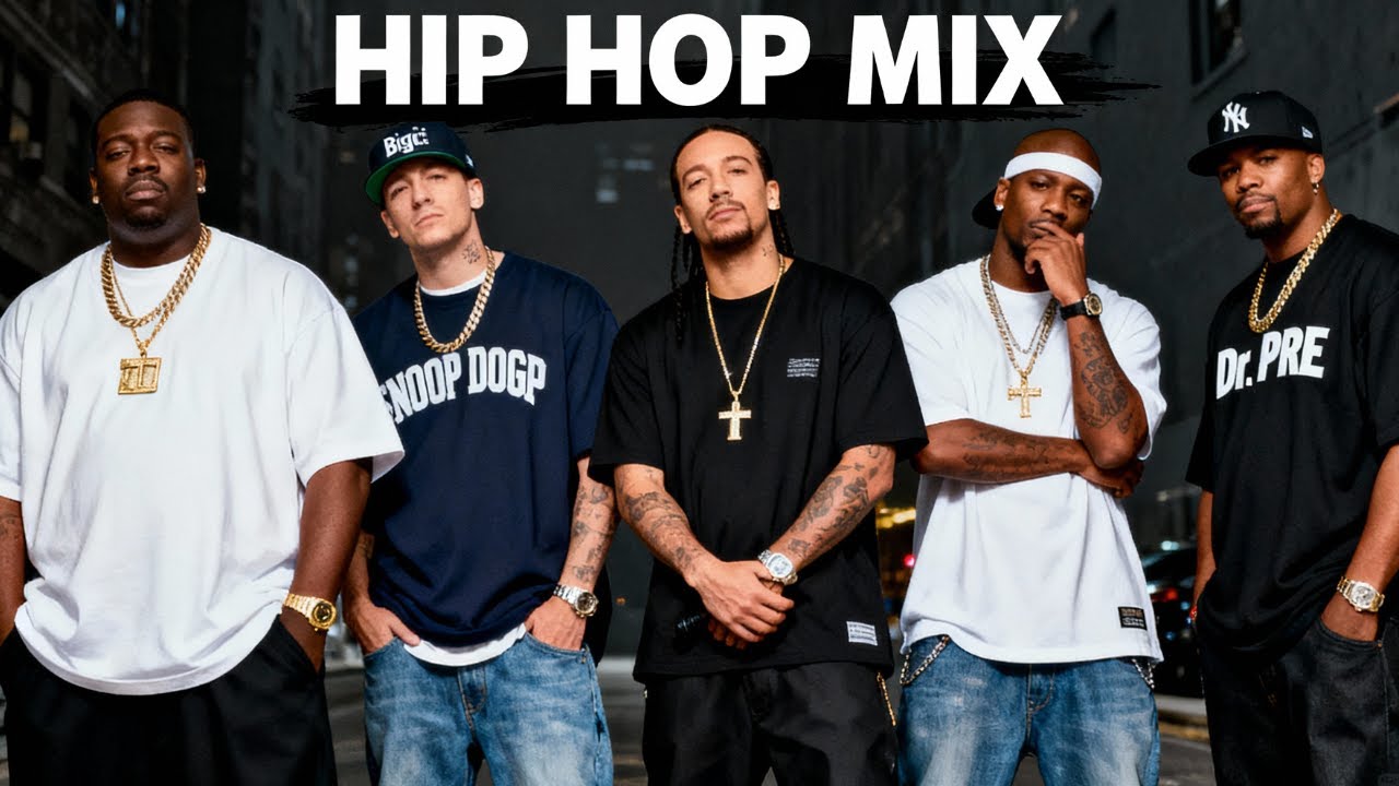 TOP OLD SCHOOL HIP HOP Ice Cube, Snoop Dogg,2Pac , Eminem, Dr. Dre, DMX, Xzibit, Method Man, 50 Cent