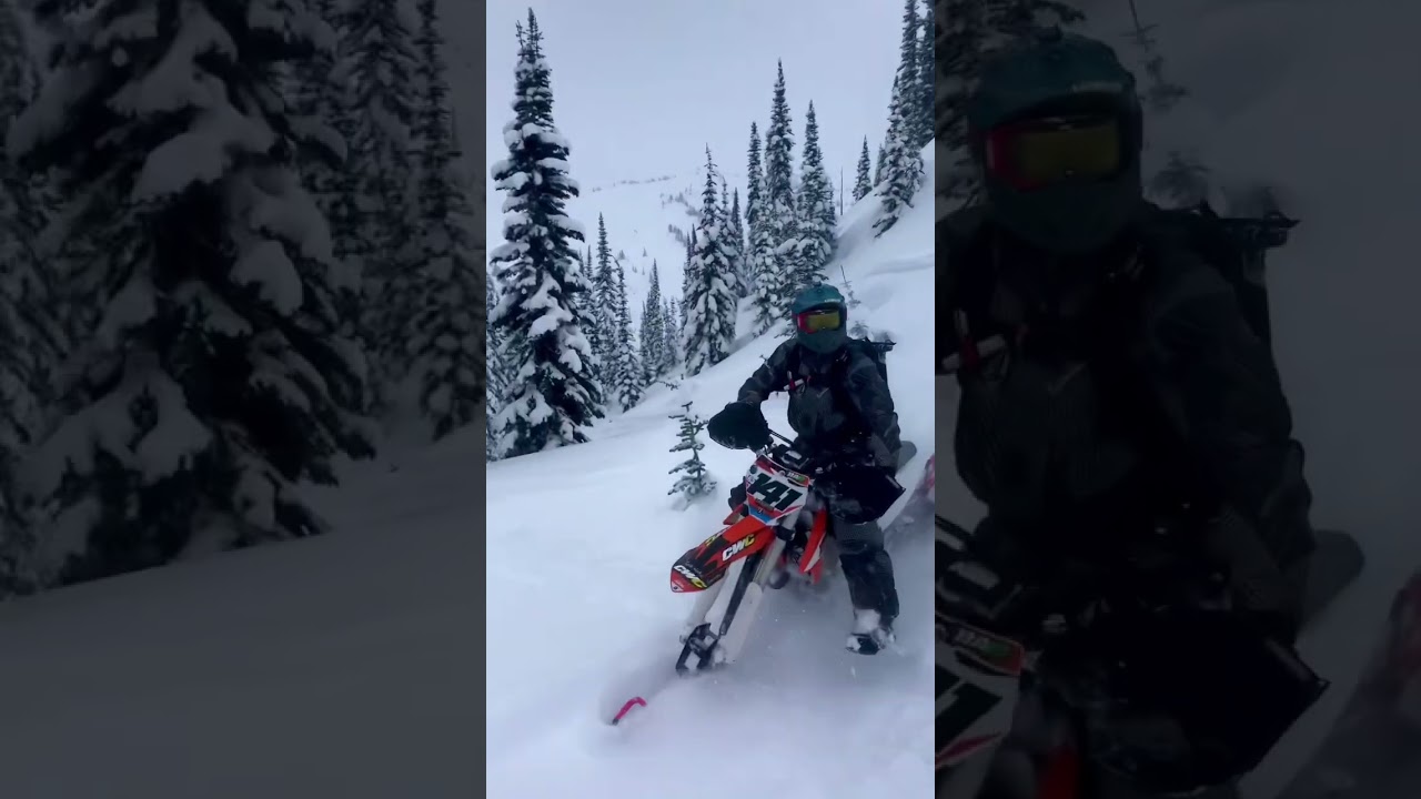 Can&rsquo;t wait for snowbike fun!   #snowbike #motocross #winter #motorcycle #dirtbike #snowmobile