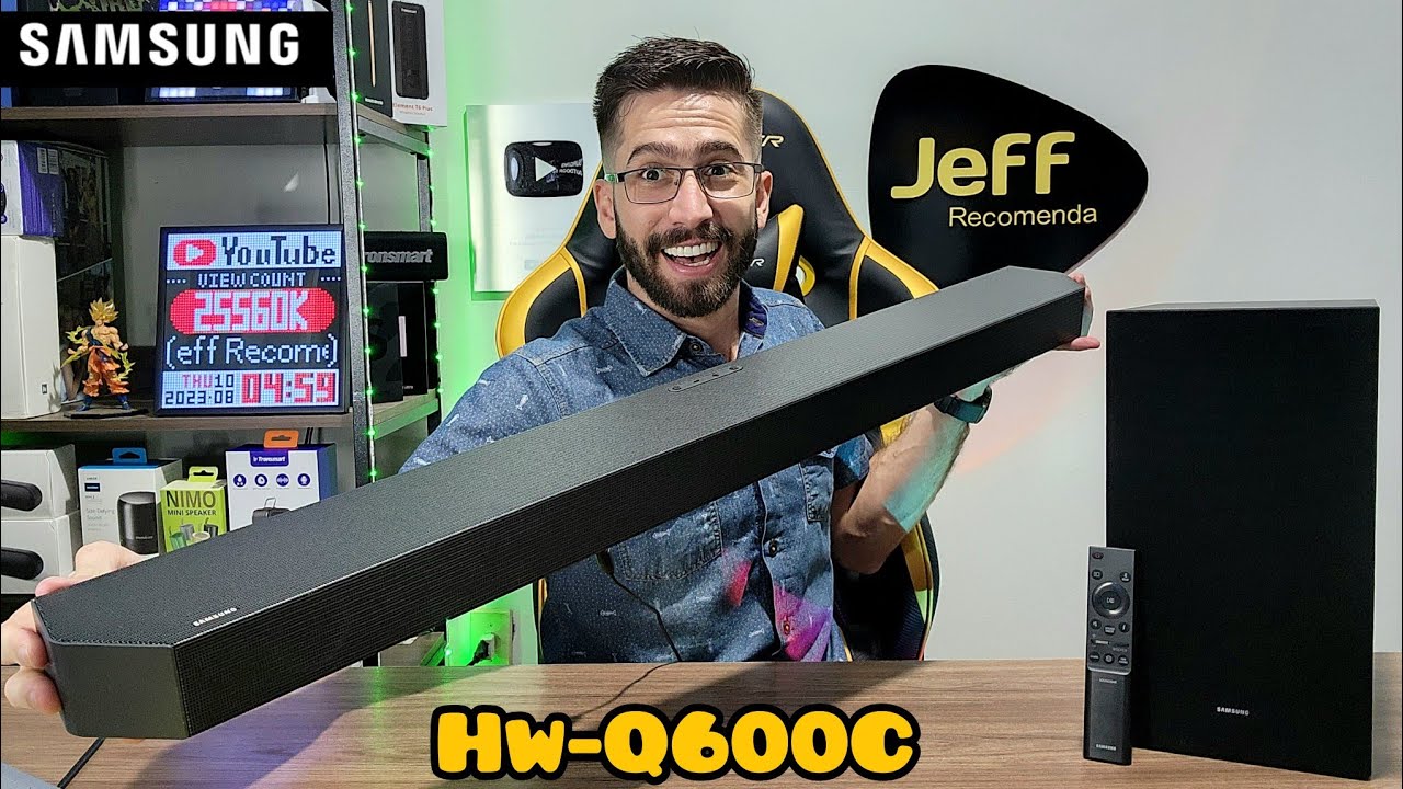 SOUNDBAR SAMSUNG HW-Q600C 360W: Extraordinário! (Unboxing/Análise completa)
