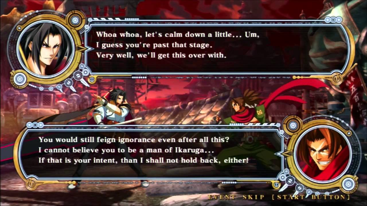 Blazblue Chrono Phantasma - Kagura Mutsuki Arcade Mode English