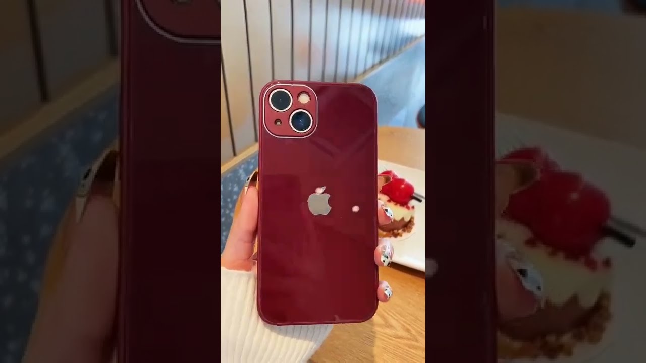 iPhone 13 with beautiful cherry red case 😍✨💖 #shorts #iphonecase