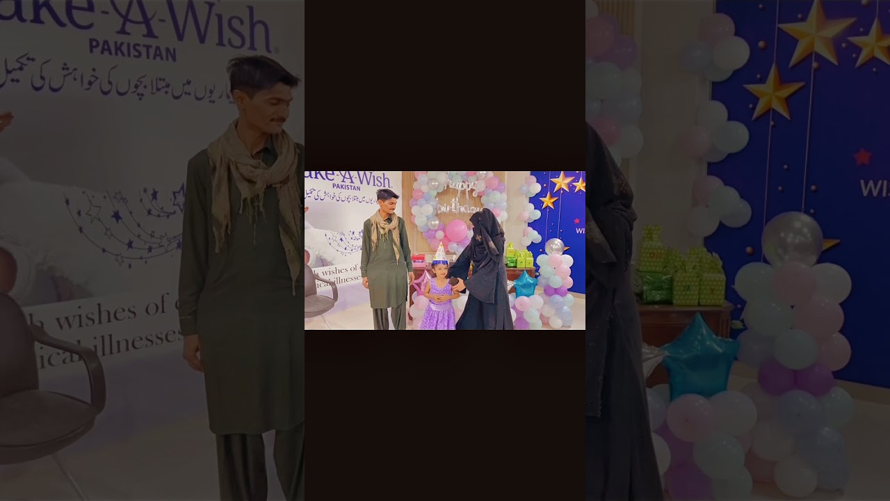 Fizaah Shoaib celebrating her Birthday at Make A Wish Foundation Karachi