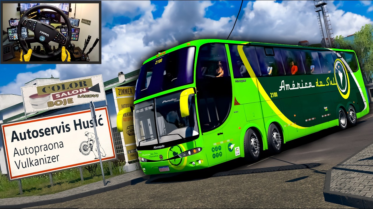 Scenic 4K Bus Ride Through Sarajevo | Euro Truck Simulator 2 - West Balkans Adventure