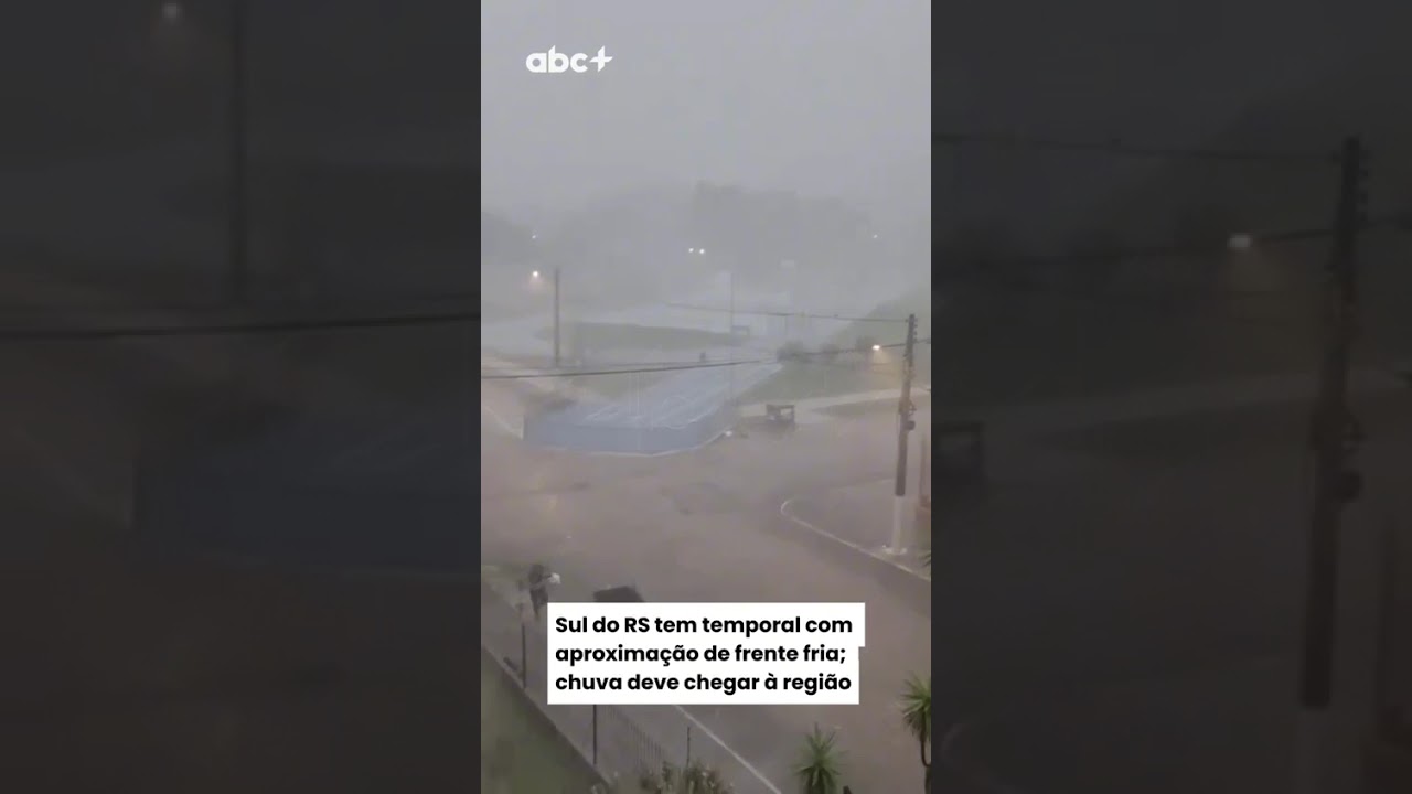 Sul do RS tem temporal com aproxima&ccedil;&atilde;o de frente fria