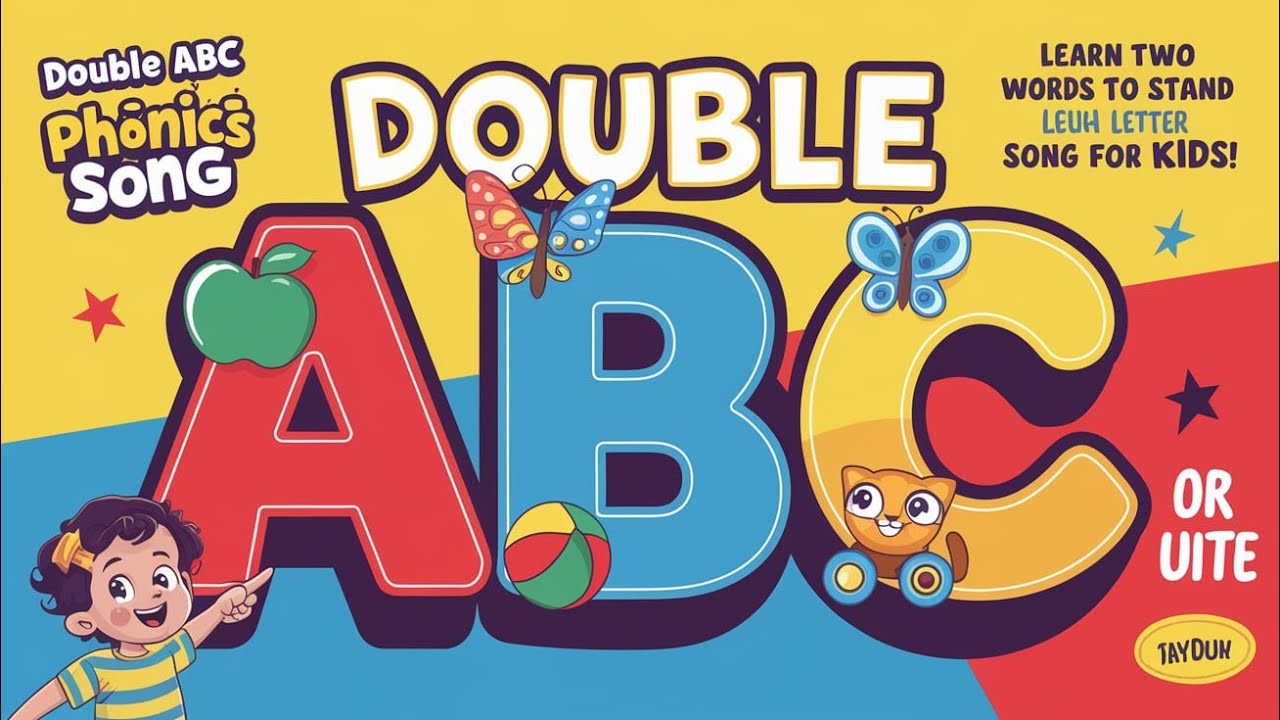 🎵 Double ABC Phonics Song | Learn Two Words for Each Letter | Fun ABC Song for Kids! 🌟