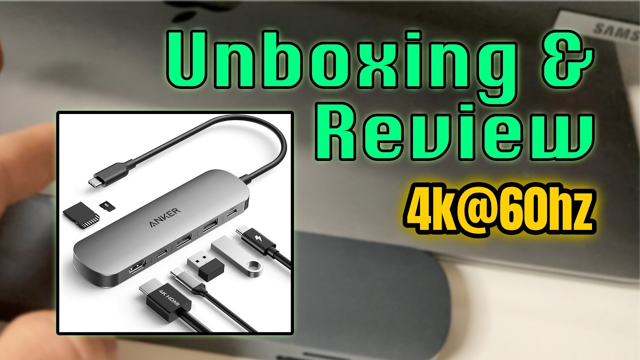 anker nano usb-c hub unboxing 4k@60Hz