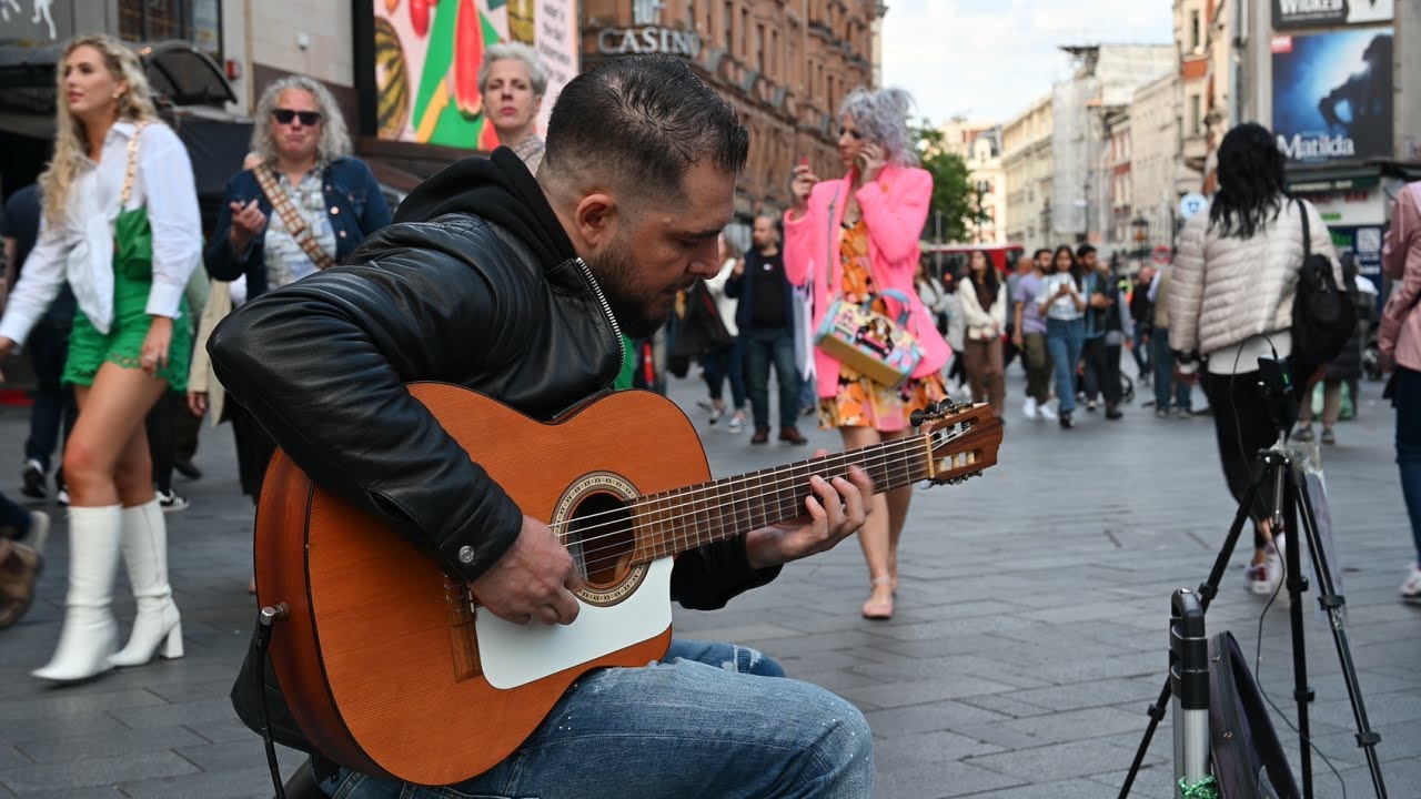 [4K] May 2022, One Of The Best Guitarists Spain Costy (Flamenco Cover),Leicester Square, London