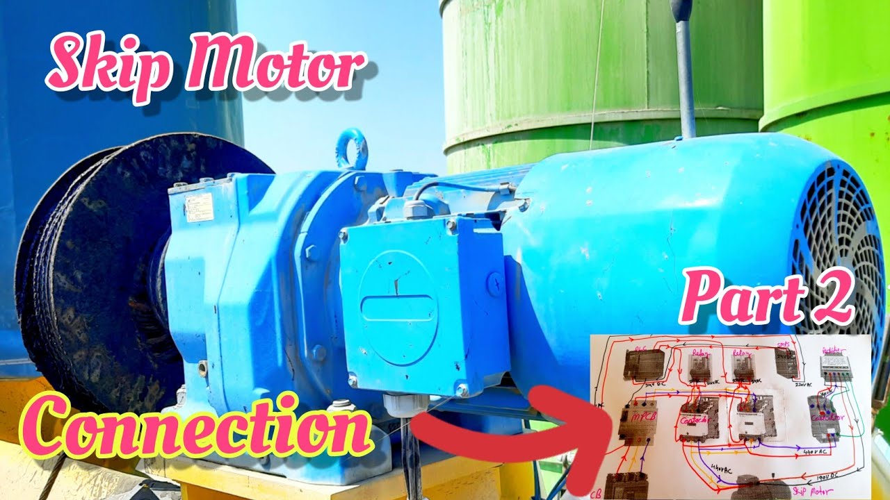 Batching plant skip motor electrical waring diagram ।। skip motor Overload tripping problem plant