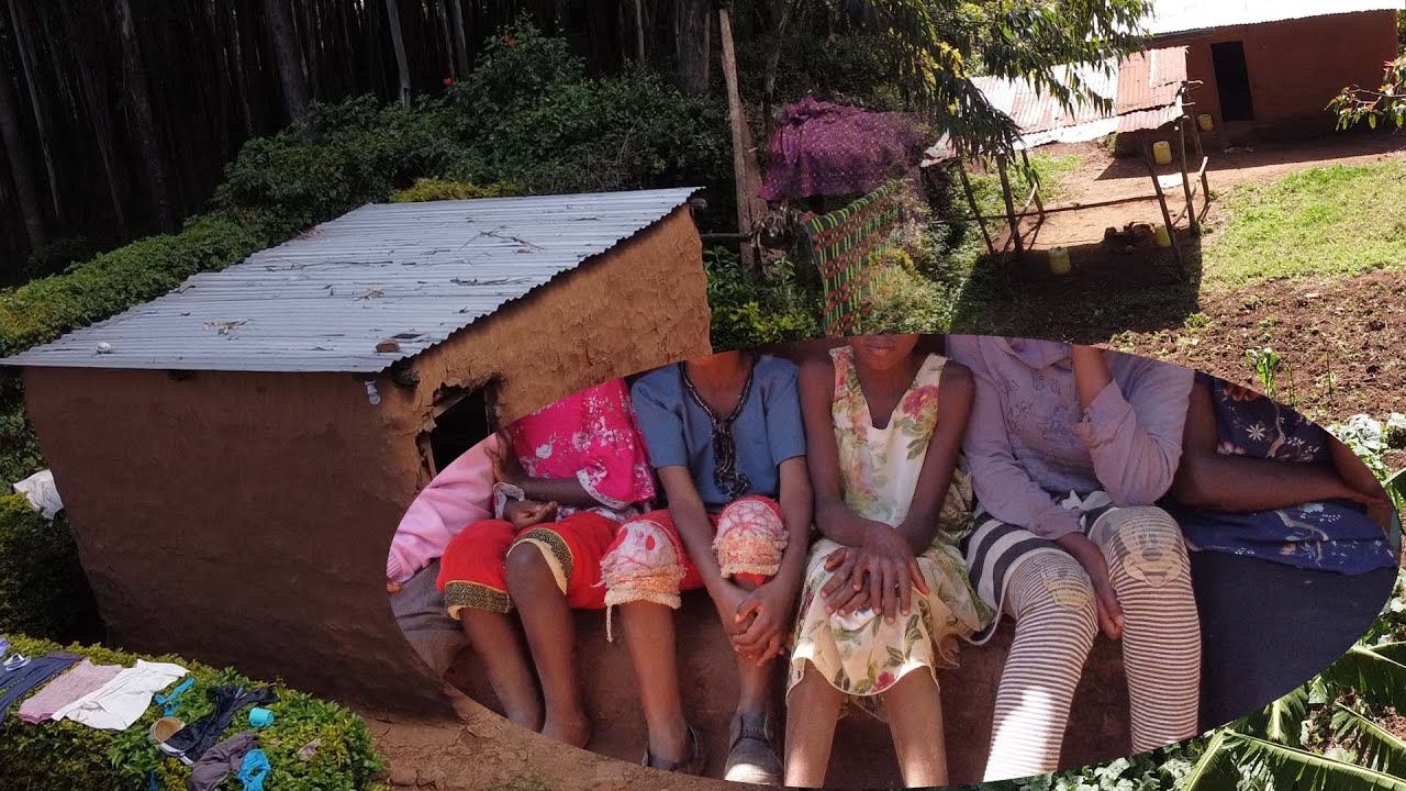 Kisii: Emotional, Orphans cry on their mother's grave Day and night.