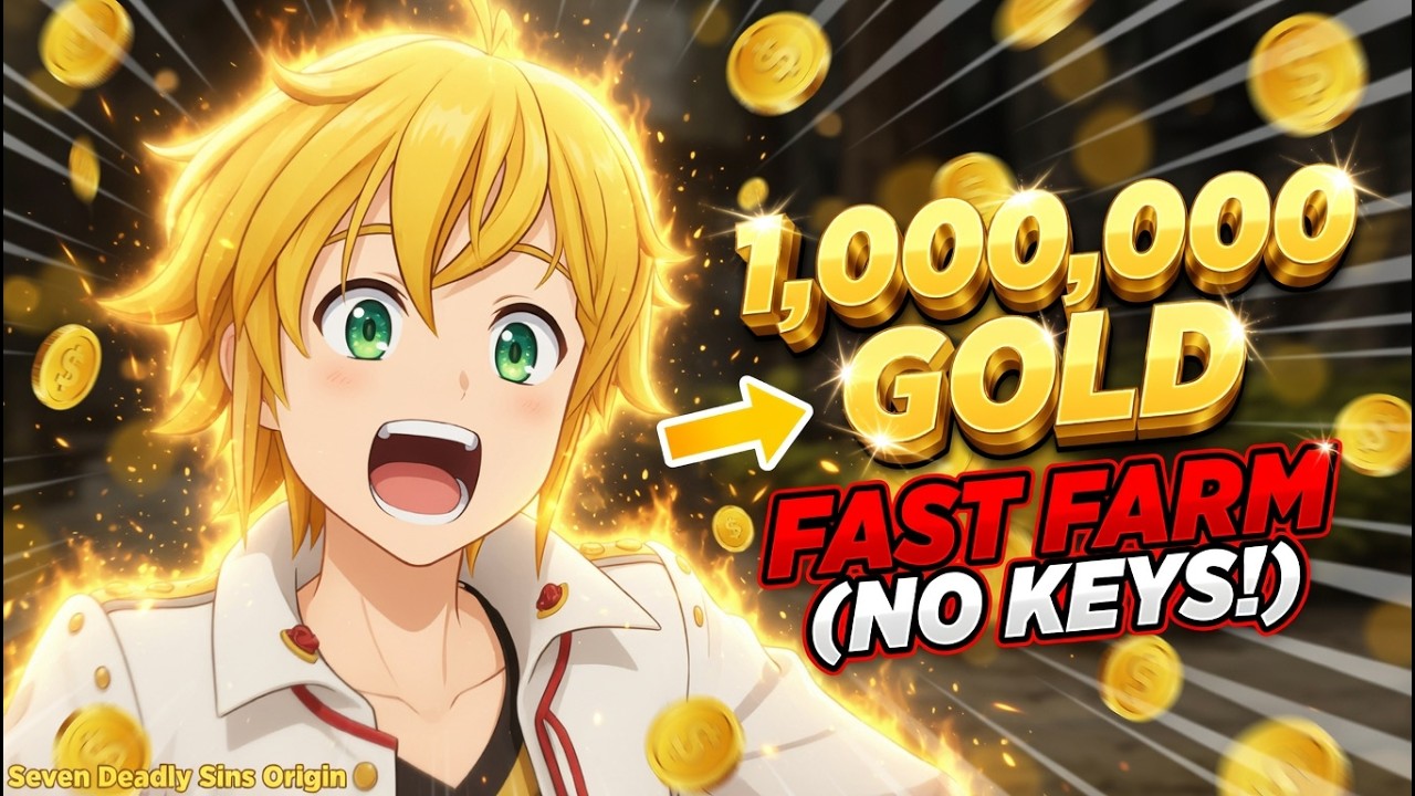 🔥 1M GOLD FAST (NO KEYS!) Best Farm in Seven Deadly Sins Origin