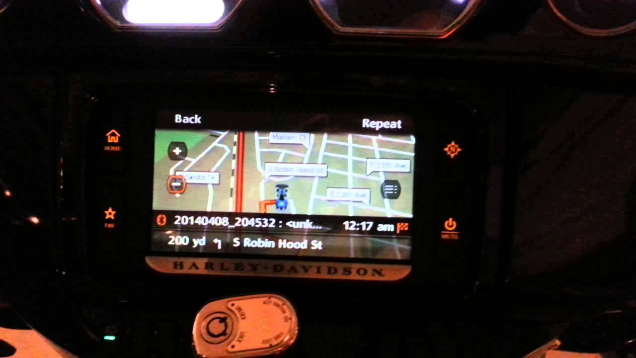 Setting your home address in Harley navigation
