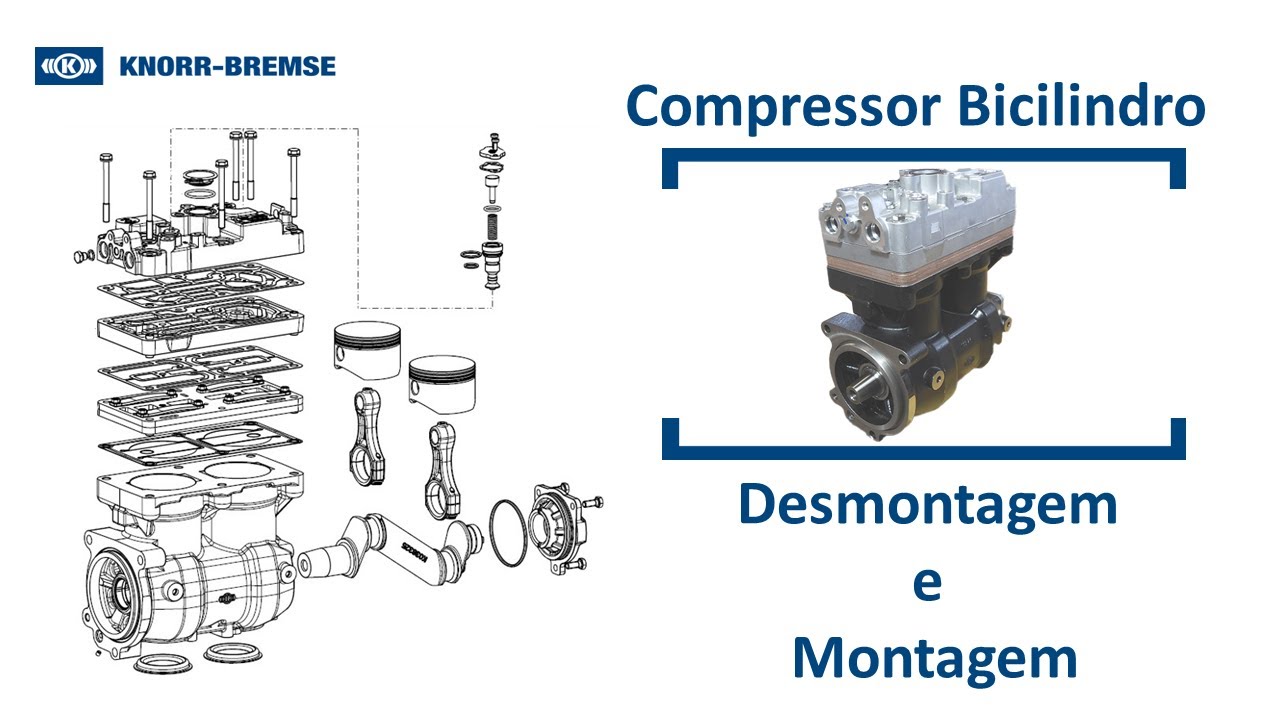 Compressor Bicilindro desmontagem montagem