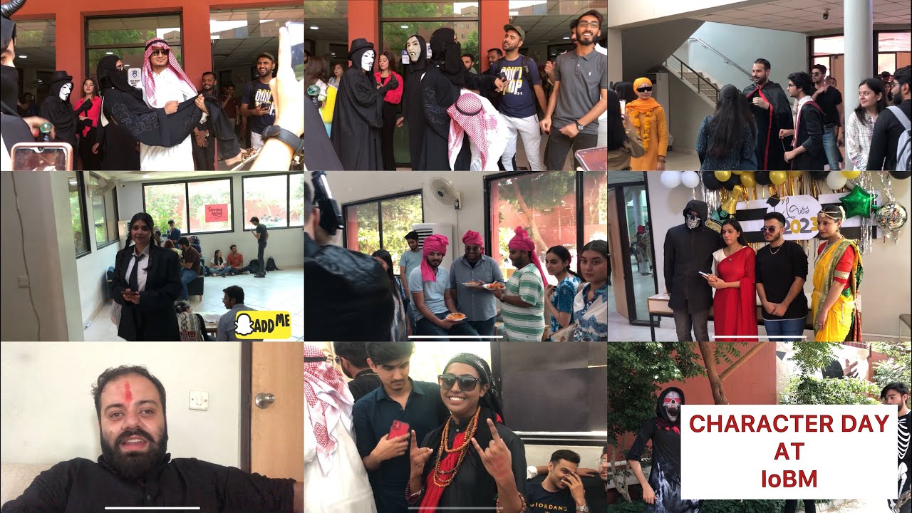 Character Day | GradWeek 2023 | IoBM | Institute Of Business Management | CBM
