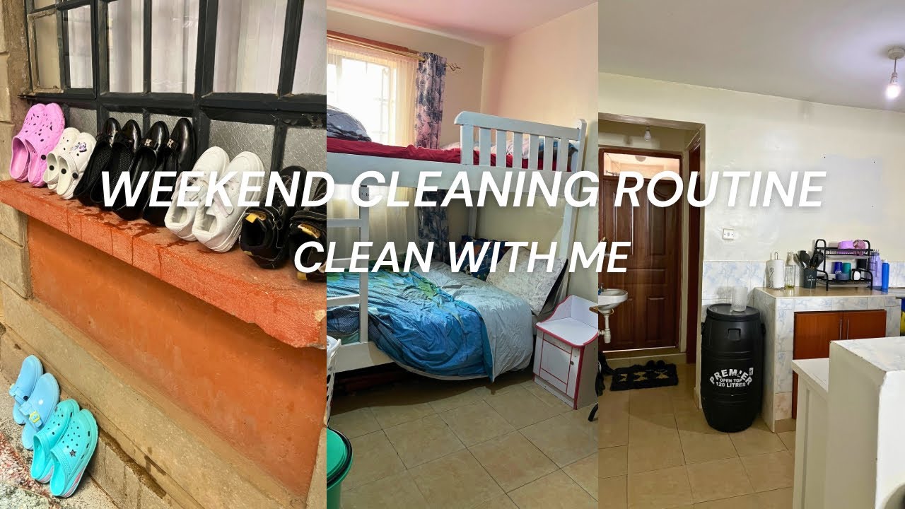 CLEAN WITH ME: WEEKEND CLEANING ROUTINE| COOKING |LAUNDRY