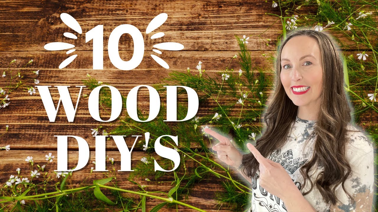 10 WOOD DIY'S - these are my favorite! DIY wood home decor - wood projects