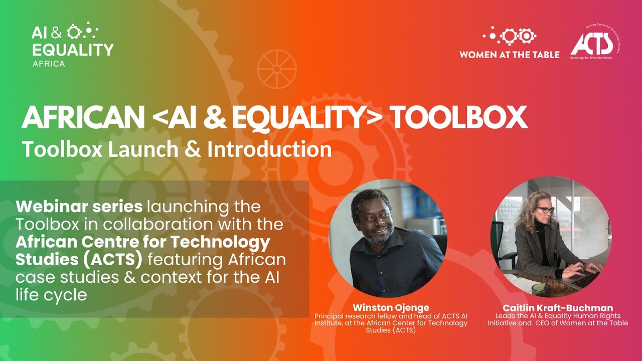 African AI & Equality Toolbox | Launch & Introduction Webinar