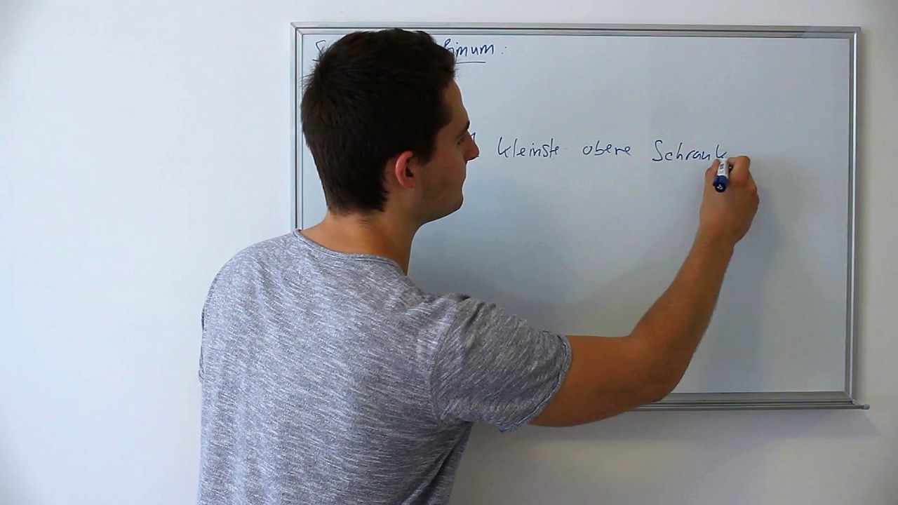 Supremum/Infimum zackig bestimmen | Basics