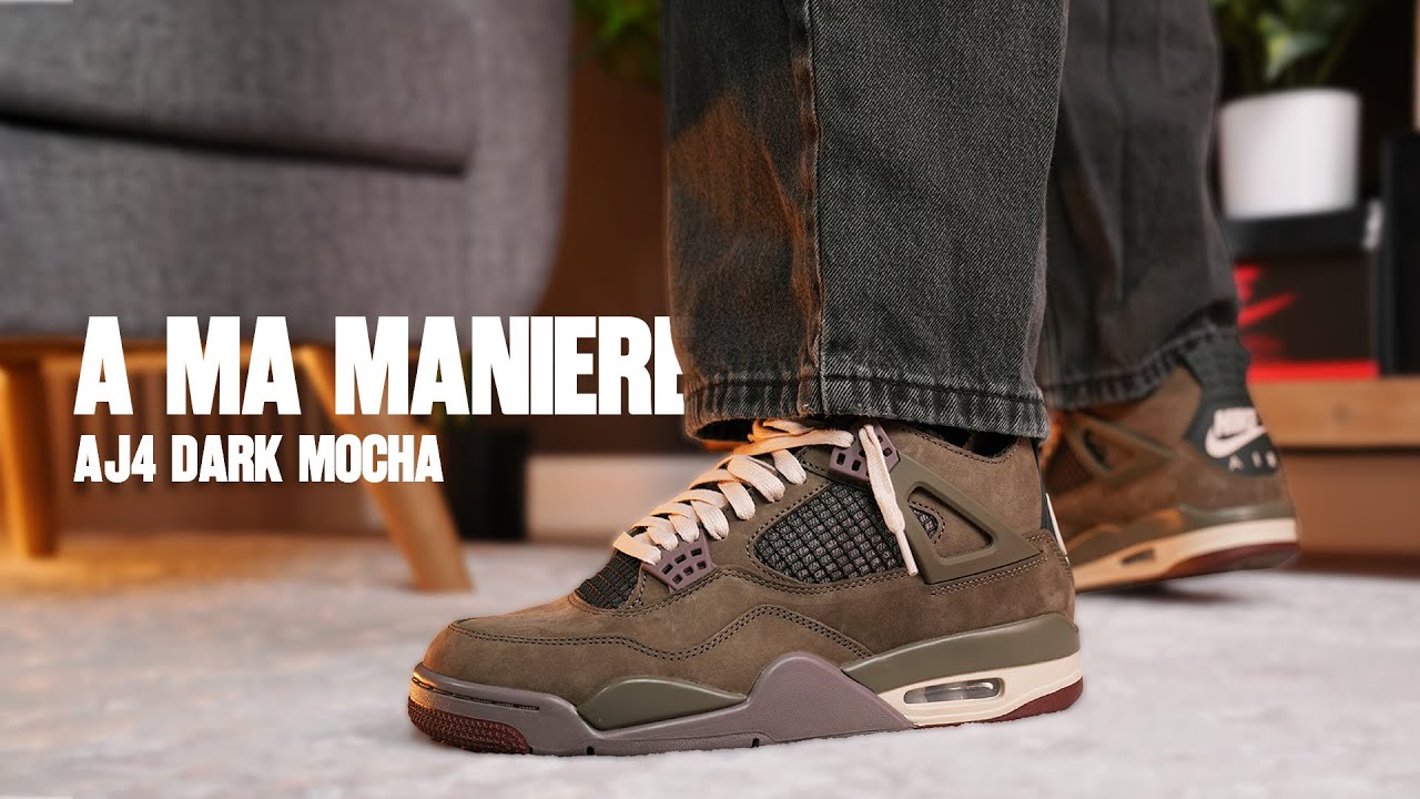 A Ma Maniere Air Jordan 4 Dark Mocha Review & On Feet