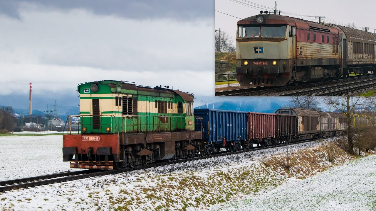 Dwa unikatowe klasyki w ČD Cargo - Bardotka 749 019-6 & Trzmiel 771 099-9