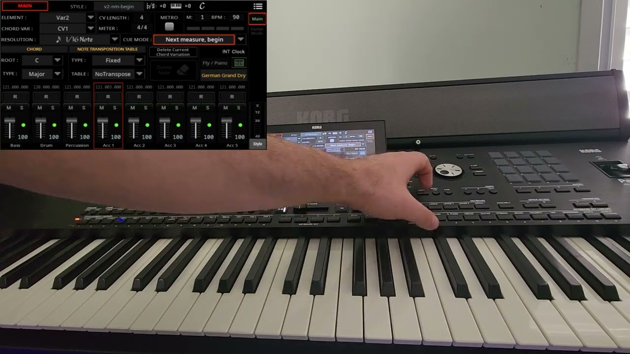 Korg Pa5X Style Editor - Cue Mode (RUS)