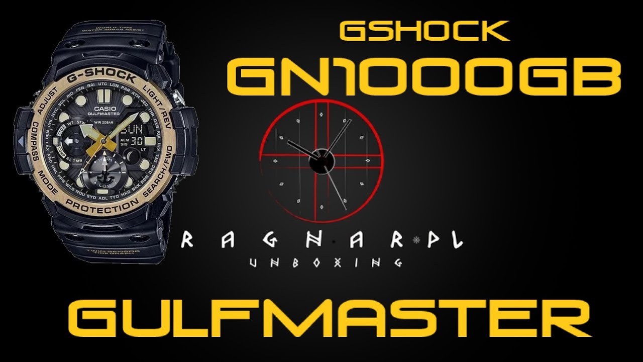 Casio Gshock GN-1000GB-1AER Gulfmaster - uboxing, opis funkcji, przymiarka