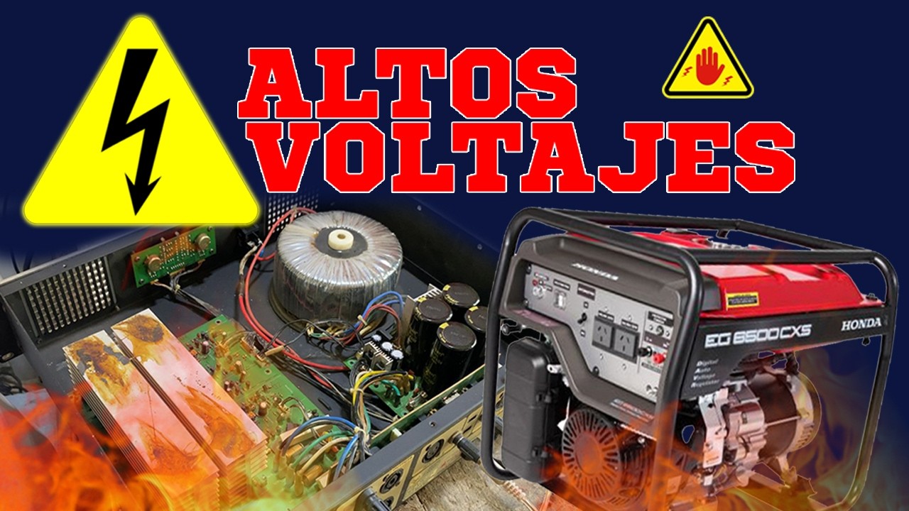 😲AMPLIFICADOR dañado por altos voltajes 😲🔥🔥 #sonido
