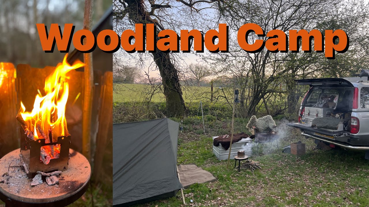 2 Night Woodland Camp | ASMR | F1 Tent |  4K