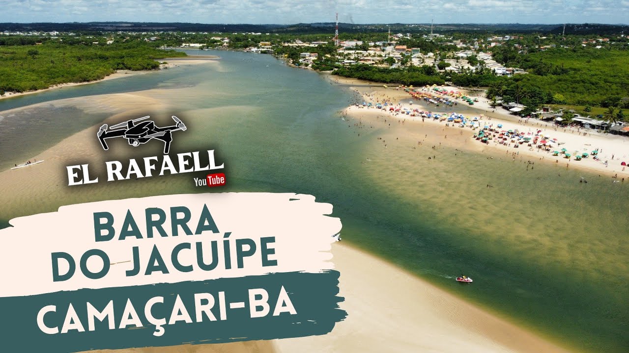Panorâmico com Drone na Praia Barra do Jacuípe, Camaçari-BA #barradojacuípe #dji #drone #camaçari