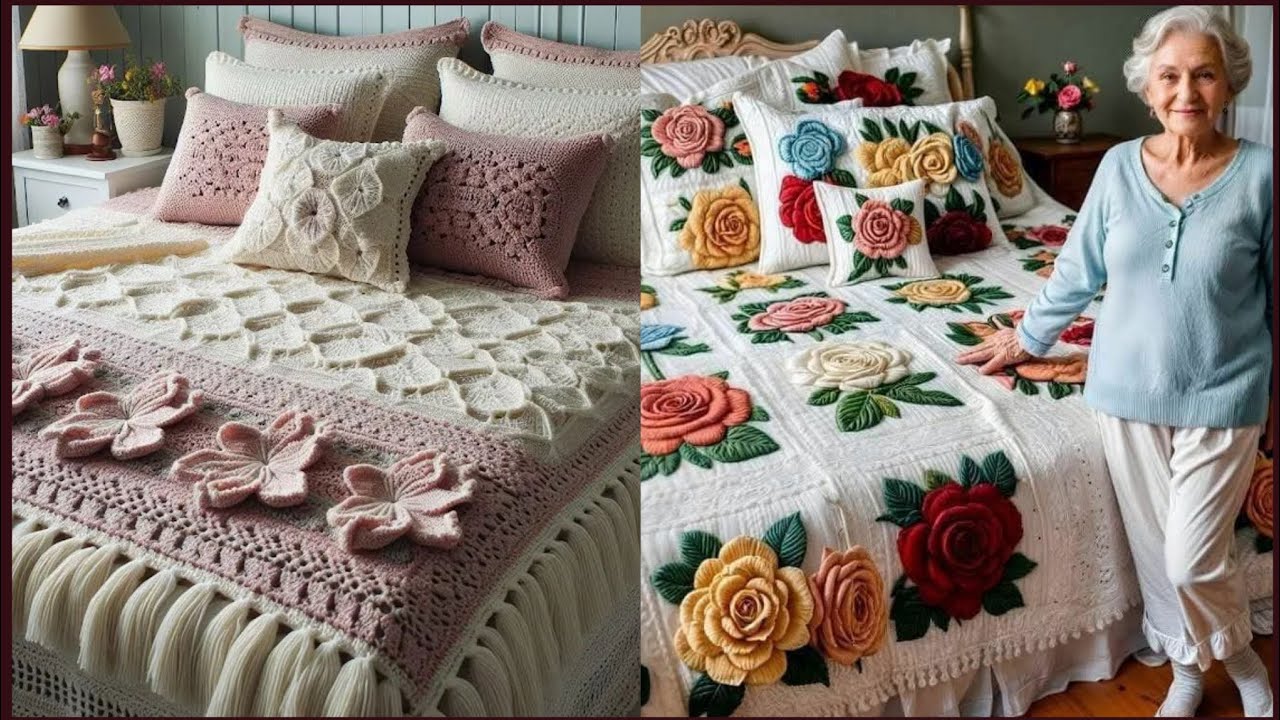 Luxurious Crochet Bedsheets for a Cozy Bedroom Makeover