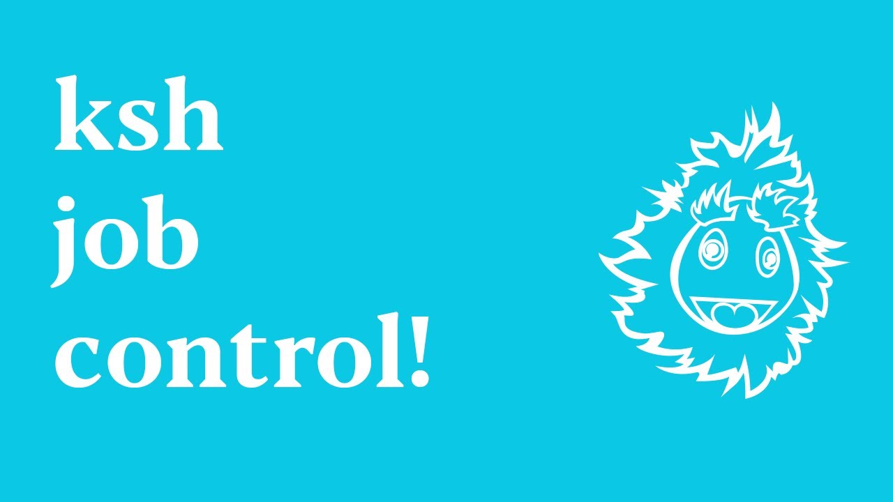 ksh job control!